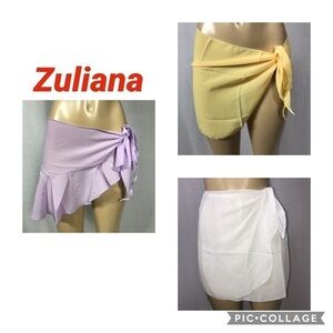 Zuliana Sarong Skirts One Size Fits Most. Bundle of 3. New With Tags Made In USA